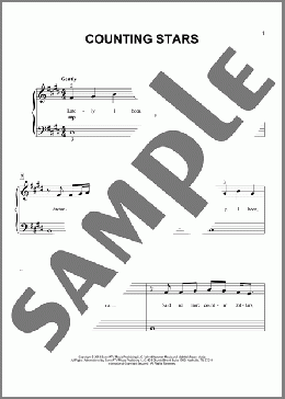Counting Stars (arr. Joseph Hoffman)(OneRepublic) 楽譜 ピアノ（ソロ） ダウンロード