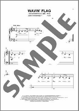 Wavin' Flag (Coca-Cola Celebration Mix) (2010 FIFA World Cup Anthem) (arr. Joseph Hoffman)(K'naan) 楽譜 ピアノ（ソロ） ダウンロード