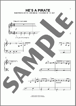 He's A Pirate (from Pirates Of The Caribbean: The Curse Of The Black Pearl) (arr. Joseph Hoffman)(Hans Zimmer/Klaus Badelt/Geoffrey Zanelli) 楽譜 ピアノ（ソロ） ダウンロード