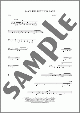 Save The Best For Last(Vanessa Williams) 楽譜 その他 ダウンロード