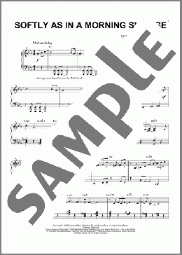 Softly As In A Morning Sunrise [Jazz version] (arr. Brent Edstrom)(Oscar Hammerstein II) 楽譜 ピアノ（ソロ） ダウンロード