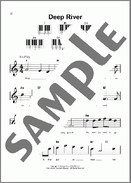 Deep River(African-American Spiritual) 楽譜 ピアノ（ソロ） ダウンロード