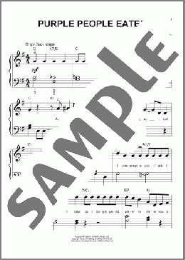 Purple People Eater(Sheb Wooley) 楽譜 ピアノ（ソロ） ダウンロード