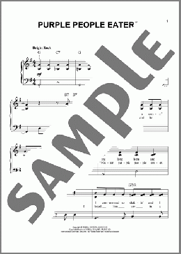 Purple People Eater(Sheb Wooley) 楽譜 ピアノ（ソロ） ダウンロード