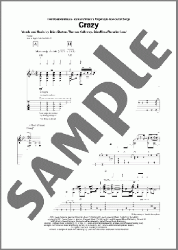 Crazy (arr. Kent Nishimura)(Gnarls Barkley) 楽譜 ギター（その他） ダウンロード