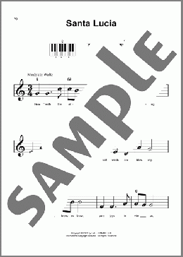 Santa Lucia(Teodoro Cottrau) 楽譜 ピアノ（ソロ） ダウンロード