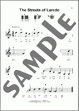 The Streets Of Laredo(American Cowboy Song) 楽譜 ピアノ（ソロ） ダウンロード