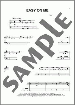 Easy On Me(Adele) 楽譜 ピアノ（ソロ） ダウンロード