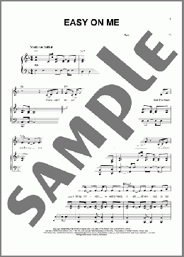 Easy On Me(Adele) 楽譜 ピアノ & ボーカル ダウンロード