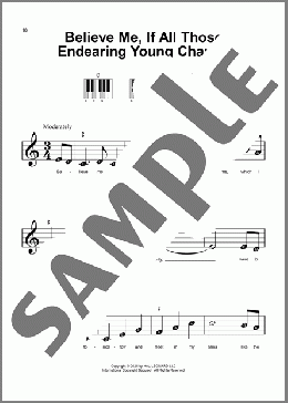 Believe Me, If All Those Endearing Young Charms(Thomas Moore) 楽譜 ピアノ（ソロ） ダウンロード