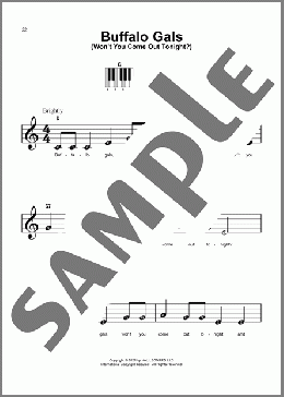 Buffalo Gals (Won't You Come Out Tonight?)(Cool White (John Hodges)) 楽譜 ピアノ（ソロ） ダウンロード