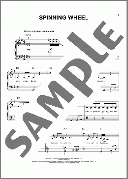 Spinning Wheel(Blood, Sweat & Tears) 楽譜 ピアノ（ソロ） ダウンロード