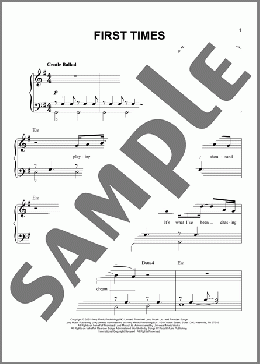 First Times(Ed Sheeran) 楽譜 ピアノ（ソロ） ダウンロード