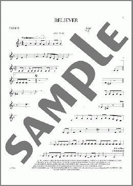 Believer(Imagine Dragons) 楽譜 トランペット（ソロ） ダウンロード