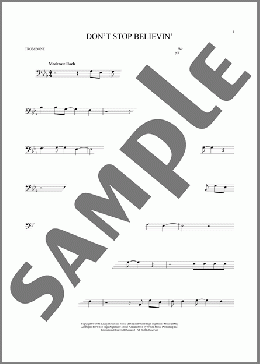 Don't Stop Believin'(Journey) 楽譜 トロンボーン（ソロ） ダウンロード