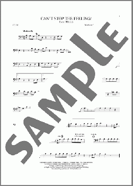 Can't Stop The Feeling! (from Trolls)(Justin Timberlake) 楽譜 チェロ ダウンロード