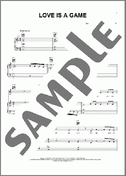 Love Is A Game(Adele) 楽譜 ピアノ & ボーカル & ギター ダウンロード