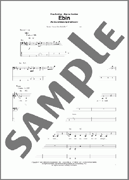 Ebin(Sublime) 楽譜 ベース ダウンロード