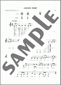 Leave Her, Johnny(Traditional Sea Chantey) 楽譜 その他 ダウンロード
