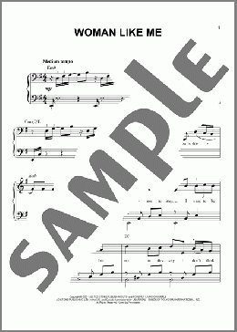 Woman Like Me(Adele) 楽譜 ピアノ（ソロ） ダウンロード