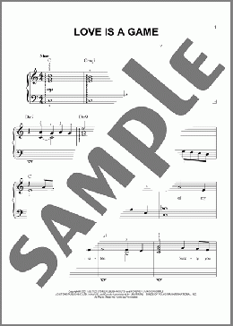 Love Is A Game(Adele) 楽譜 ピアノ（ソロ） ダウンロード