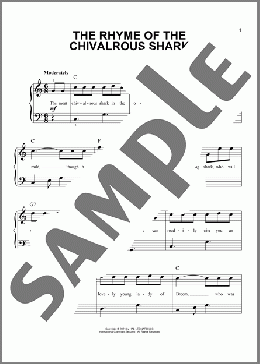 The Rhyme Of The Chivalrous Shark(Wallace Irwin) 楽譜 ピアノ（ソロ） ダウンロード