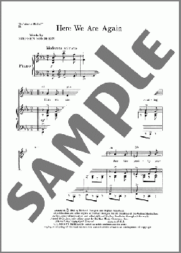 Here We Are Again (from Do I Hear A Waltz?)(Stephen Sondheim) 楽譜 ピアノ & ボーカル & ギター ダウンロード