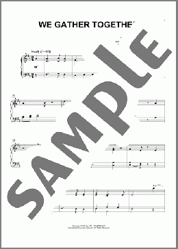We Gather Together (arr. Phillip Keveren)(Theodore Baker/Nederlandtsch Gedenckclanck/Eduard Kremser) 楽譜 ピアノ（ソロ） ダウンロード