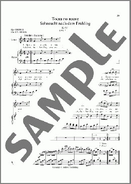 36 Songs Vol. 2: Sehnsucht nach dem Fruhling(Wolfgang Amadeus Mozart) 楽譜 ピアノ & ボーカル ダウンロード