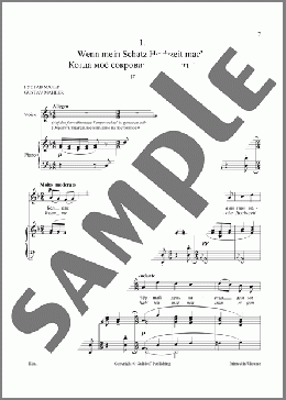 4 Songs "Journeyman": 1. Wenn mein Schatz Hochzeit macht from the Lieder eines fahrenden Gesellen(Gustav Mahler) 楽譜 ピアノ & ボーカル ダウンロード