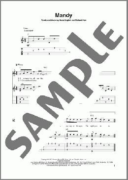Mandy(Barry Manilow) 楽譜 ギター（その他） ダウンロード