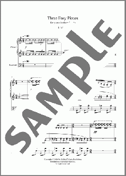 Three Easy Pieces for piano in three hands 1. March(Igor Stravinsky) 楽譜 ピアノ（連弾） ダウンロード