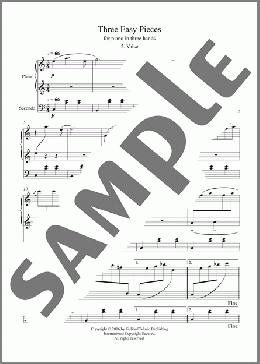 Three Easy Pieces for piano in three hands 2. Valse(Igor Stravinsky) 楽譜 ピアノ（連弾） ダウンロード