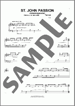 St. John Passion (Johannespassion) Christus Der Uns Selig Macht, BWV 245 (arr. Chad Lawson)(Johann Sebastian Bach) 楽譜 ピアノ（ソロ） ダウンロード