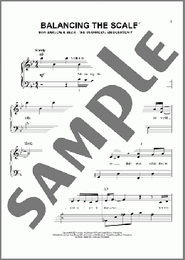 Balancing The Scales (from The Unofficial Bridgerton Musical)(Barlow & Bear) 楽譜 ピアノ（ソロ） ダウンロード