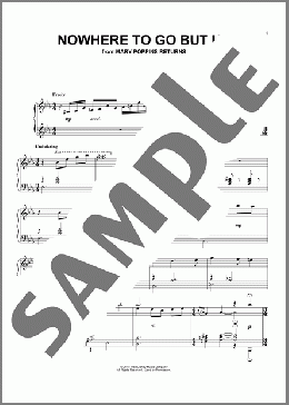Nowhere To Go But Up (from Mary Poppin's Returns)(Angela Lansbury & Company) 楽譜 ピアノ（ソロ） ダウンロード