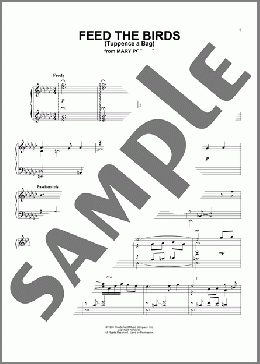 Feed The Birds (Tuppence A Bag) (from Mary Poppins)(Robert B. Sherman/Richard M. Sherman) 楽譜 ピアノ（ソロ） ダウンロード