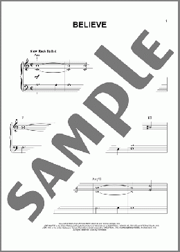 Believe(Elton John) 楽譜 ピアノ（ソロ） ダウンロード