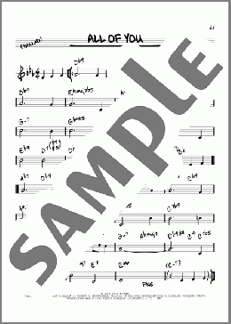 All Of You [Reharmonized version] (arr. Jack Grassel)(Cole Porter) 楽譜 その他 ダウンロード
