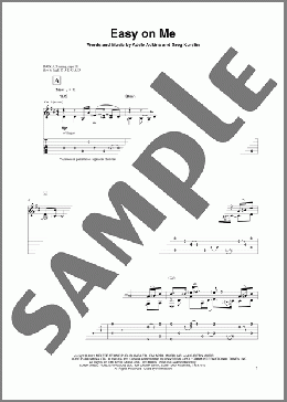 Easy On Me(Adele) 楽譜 ギター（その他） ダウンロード