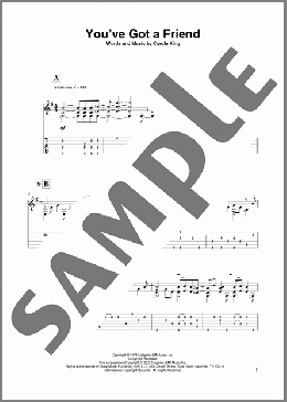 You've Got A Friend (arr. David Jaggs)(James Taylor/Carole King) 楽譜 ギター（その他） ダウンロード