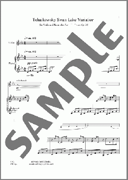 Tchaikowsky Swan Lake Variation(Ketan Bhatti/Vivan Bhatti) 楽譜 その他 ダウンロード