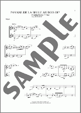 Pavane de la belle au bois dormant (Sleeping Beauty Pavane)(Maurice Ravel) 楽譜 その他 ダウンロード