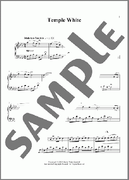 Temple White(Ludovico Einaudi) 楽譜 ピアノ（ソロ） ダウンロード