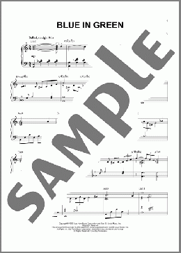 Blue In Green [Jazz version] (arr. Brent Edstrom)(Miles Davis) 楽譜 ピアノ（ソロ） ダウンロード
