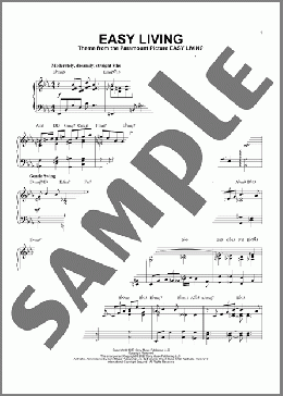 Easy Living [Jazz version] (arr. Brent Edstrom)(Billie Holiday) 楽譜 ピアノ（ソロ） ダウンロード