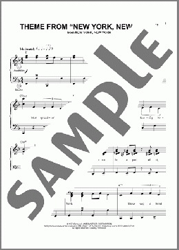 Theme From ”New York, New York”(Frank Sinatra) 楽譜 その他 ダウンロード