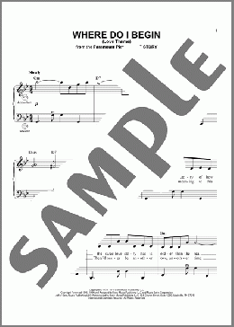 Where Do I Begin (Love Theme)(Andy Williams) 楽譜 その他 ダウンロード