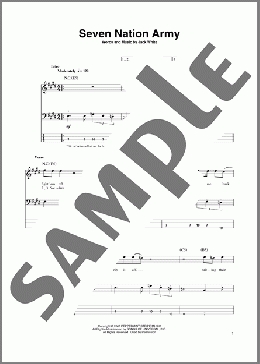 Seven Nation Army(White Stripes) 楽譜 ベース ダウンロード