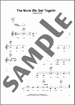 More We Get Together(German Folk Song) 楽譜 ウクレレ（弾き語り） ダウンロード